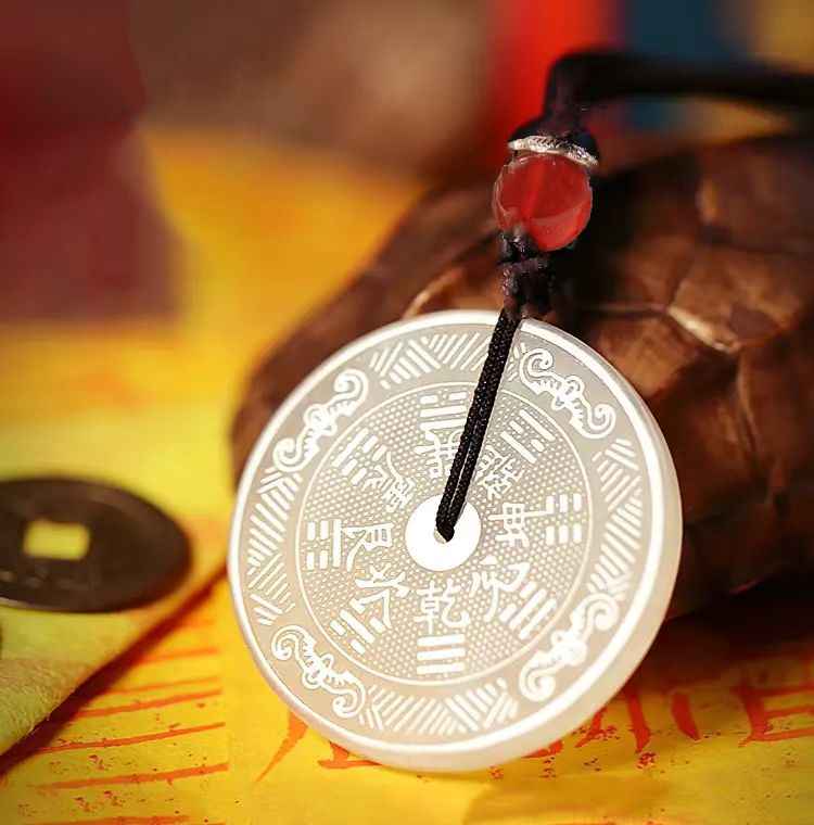 Natural Xiuyan Jade Shan Gui Talisman Coin